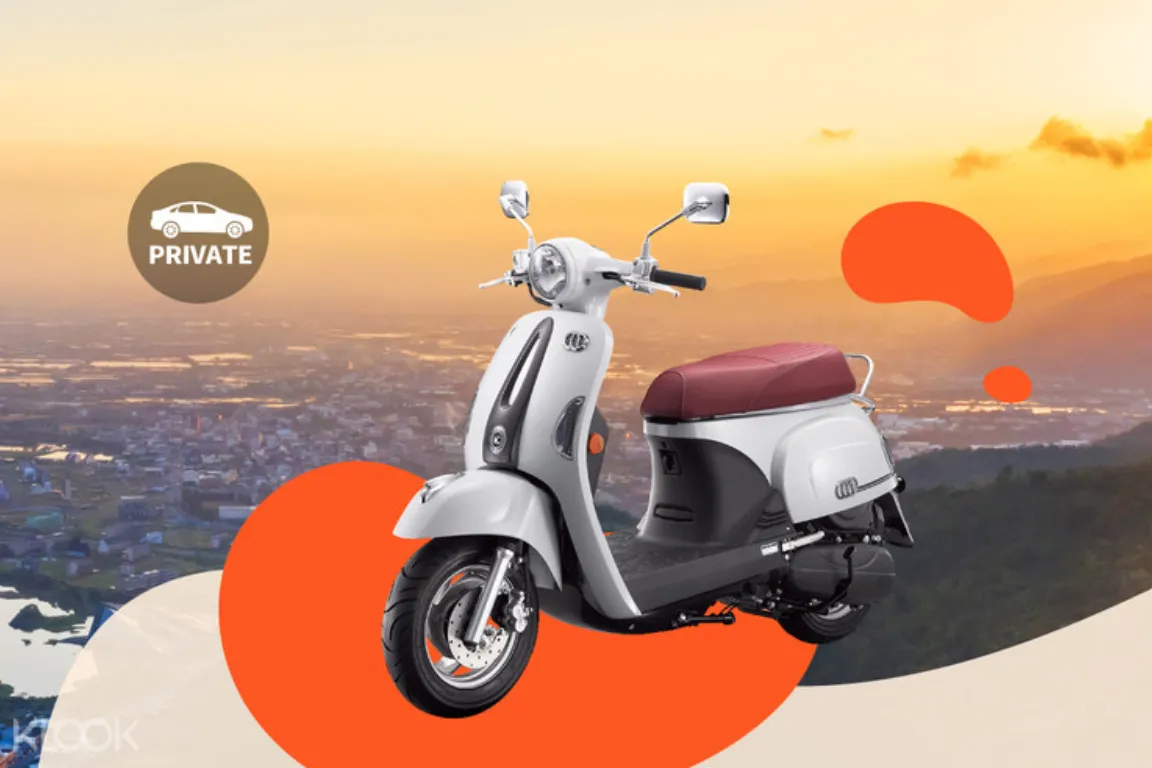 Yilan Scooter Rental: Pick-up at Jiaoxi, Luodong, or Yilan Train Station