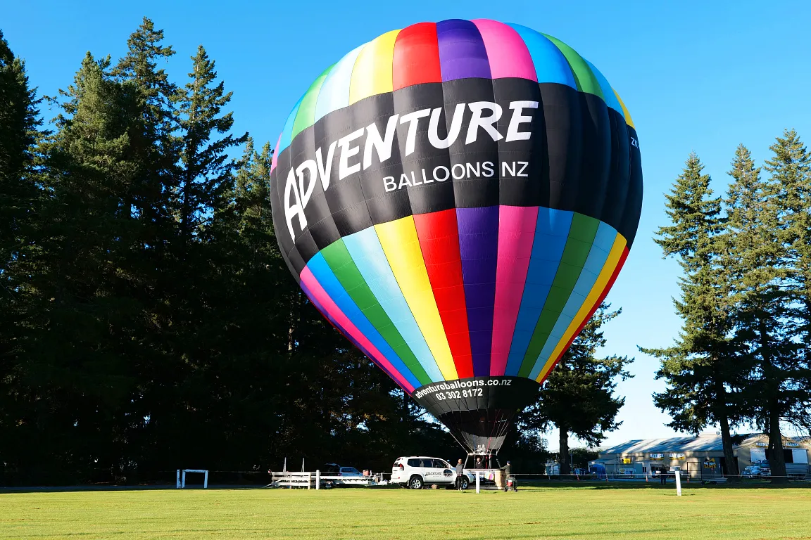 Hot air balloon flights from Methven