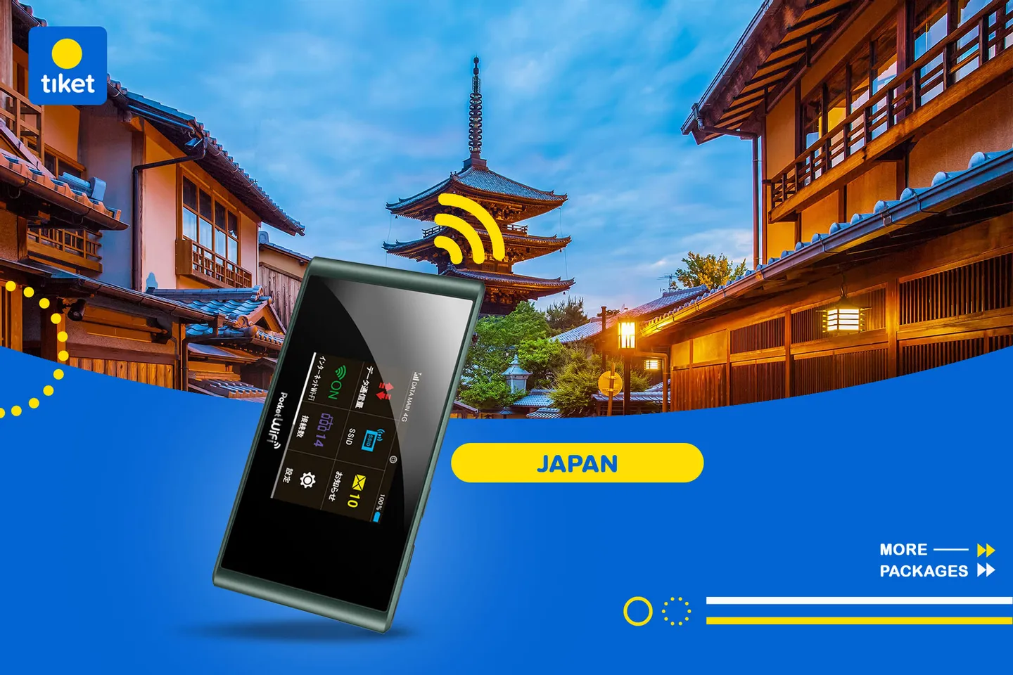 Tokyo, Japan 4G Pocket WiFi Rental