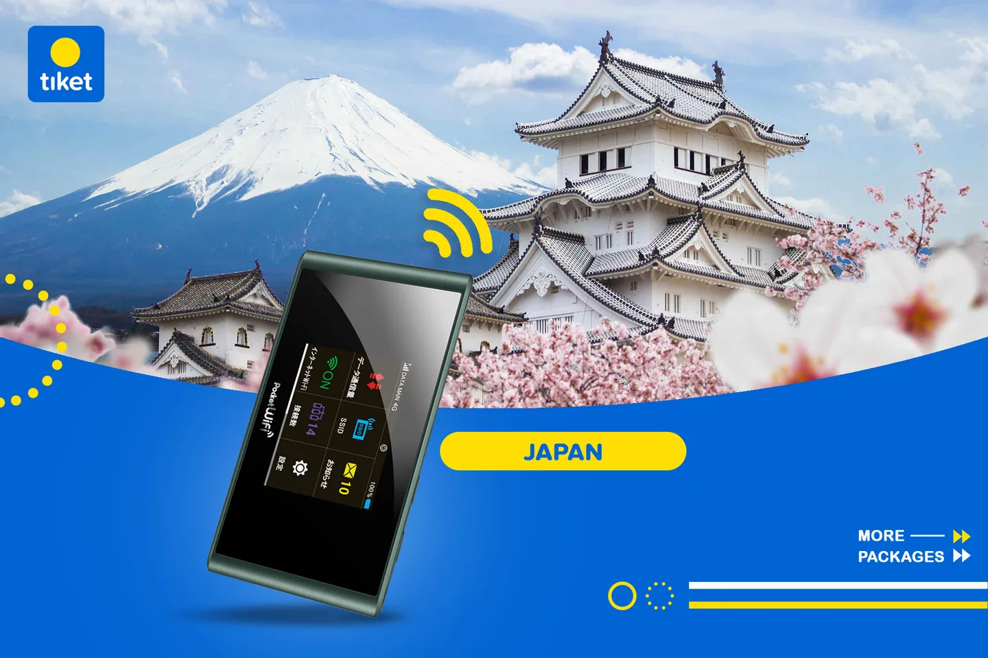 Osaka, Japan 4G Pocket WiFi Rental
